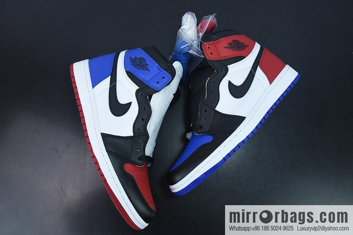 L00H6 Air Jordan 1 TOP3 AJ1 black and red mandarin duck AJ1 high-top basketball shoes, item number: 555088-026