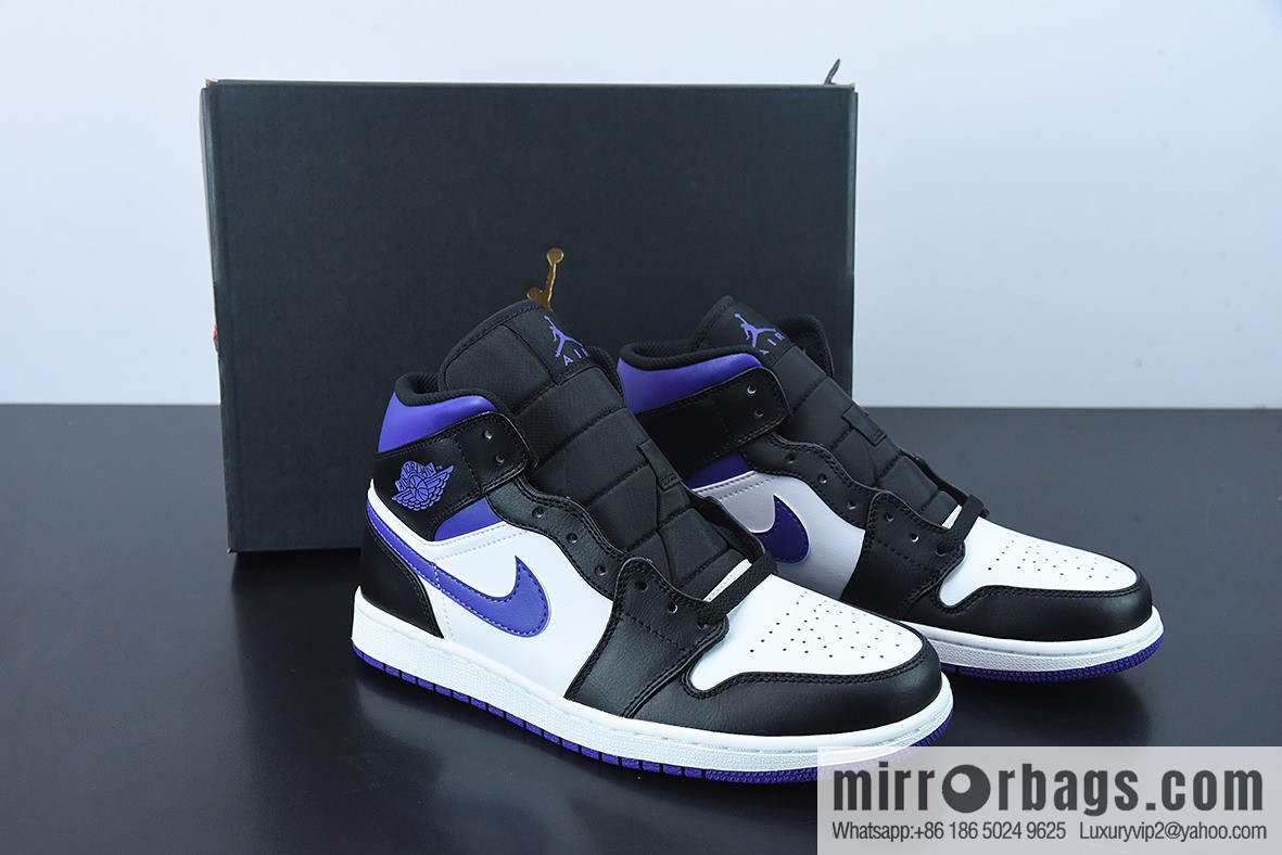 Original NK Air Jordan 1 Mid AJ1 Joe 1 culture basketball shoes, item number: 554724 095