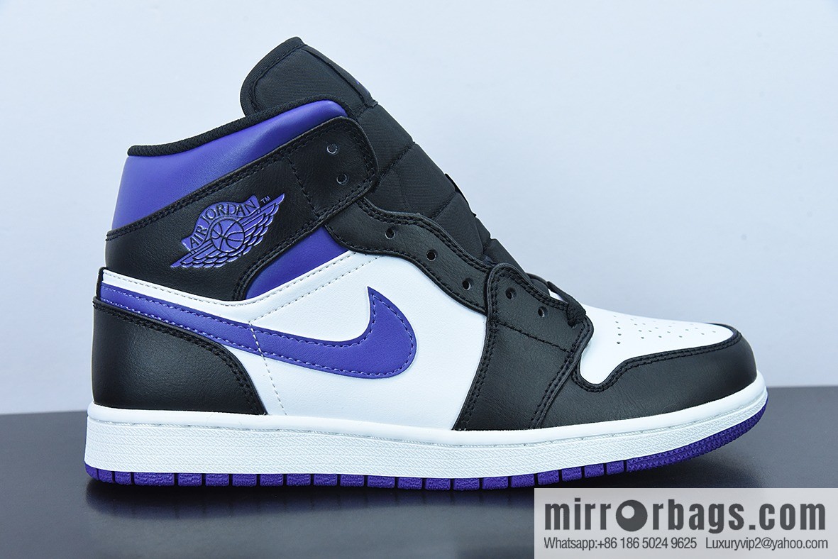 Original NK Air Jordan 1 Mid AJ1 Joe 1 culture basketball shoes, item number: 554724 095