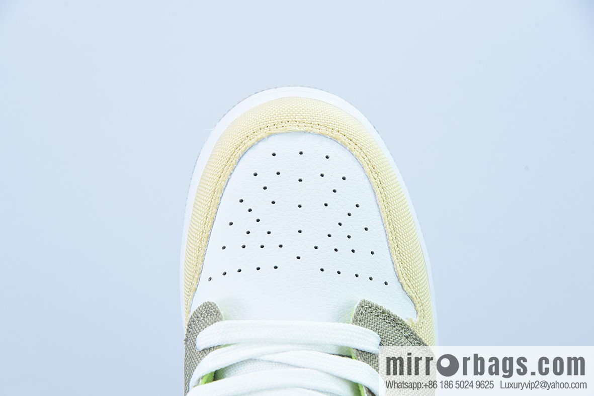 Pure Original Air Jordan 1 Low AJ1 white pink brown patchwork casual women's low help item number: DJ0341-100