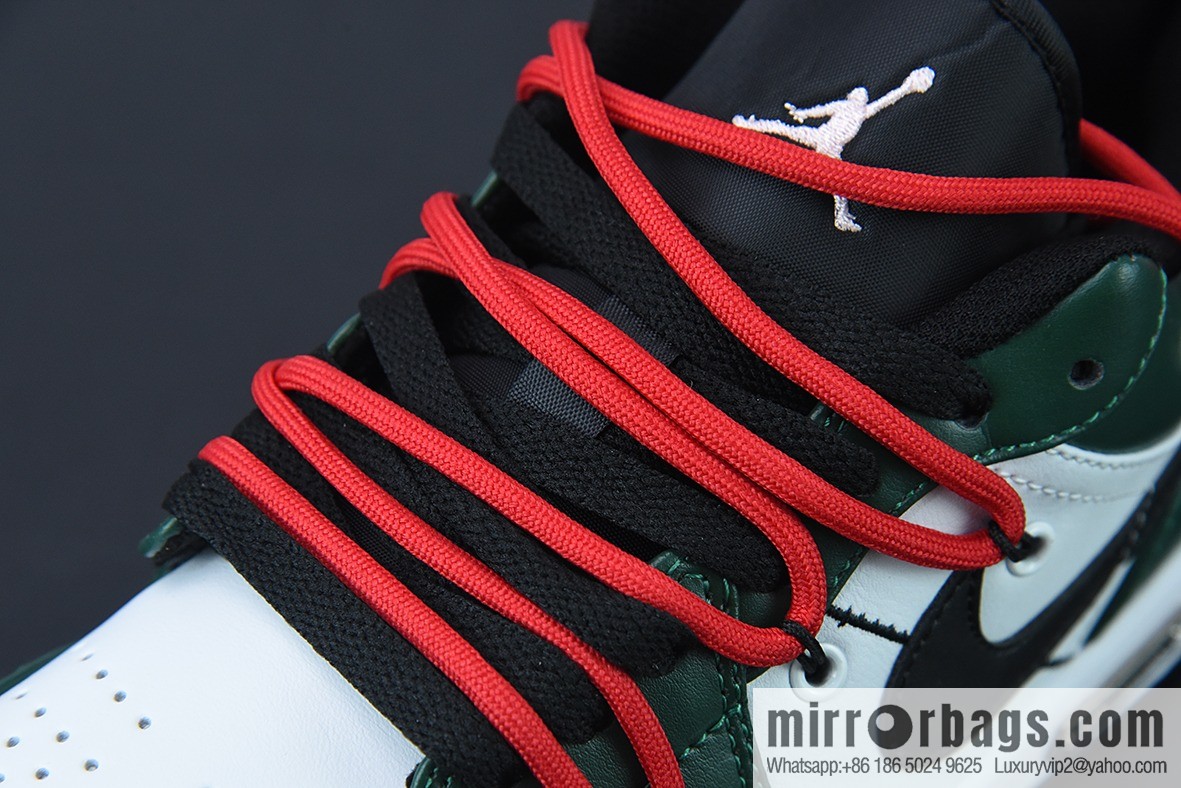 Air Jordan 1 Low drawstring, white and green AJ1 Joe 1 low-top casual board shoes, item number: 553558 062 size 35.5-47