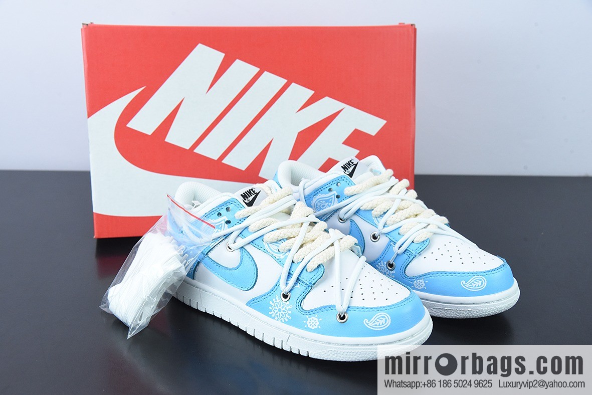 Nk Dunk Low cashew flower strap deconstruction SB buckle broken backboard fashion casual board shoes DD1503-109
