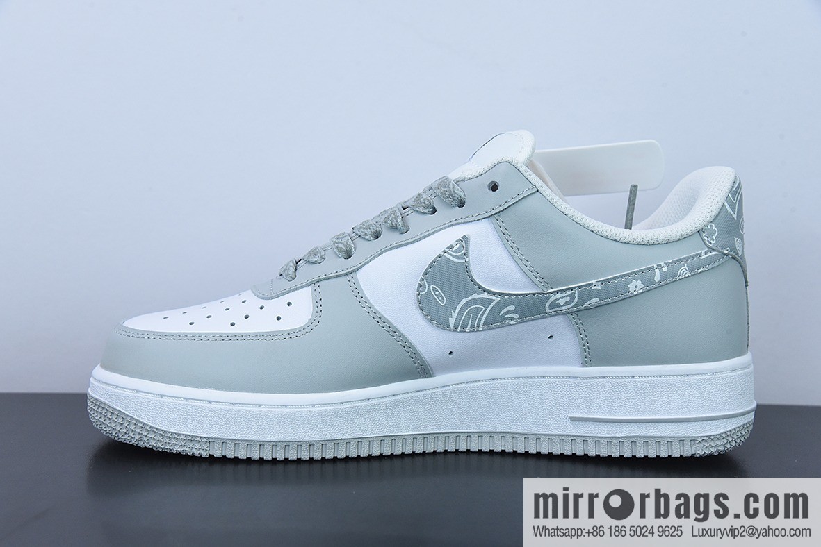 Nike Air Force 1 Low '07 gray and white cashew flower color scheme Air Force One low help item number: XM6321-736