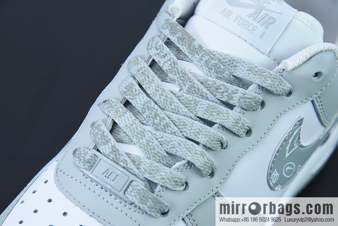 Nike Air Force 1 Low '07 gray and white cashew flower color scheme Air Force One low help item number: XM6321-736
