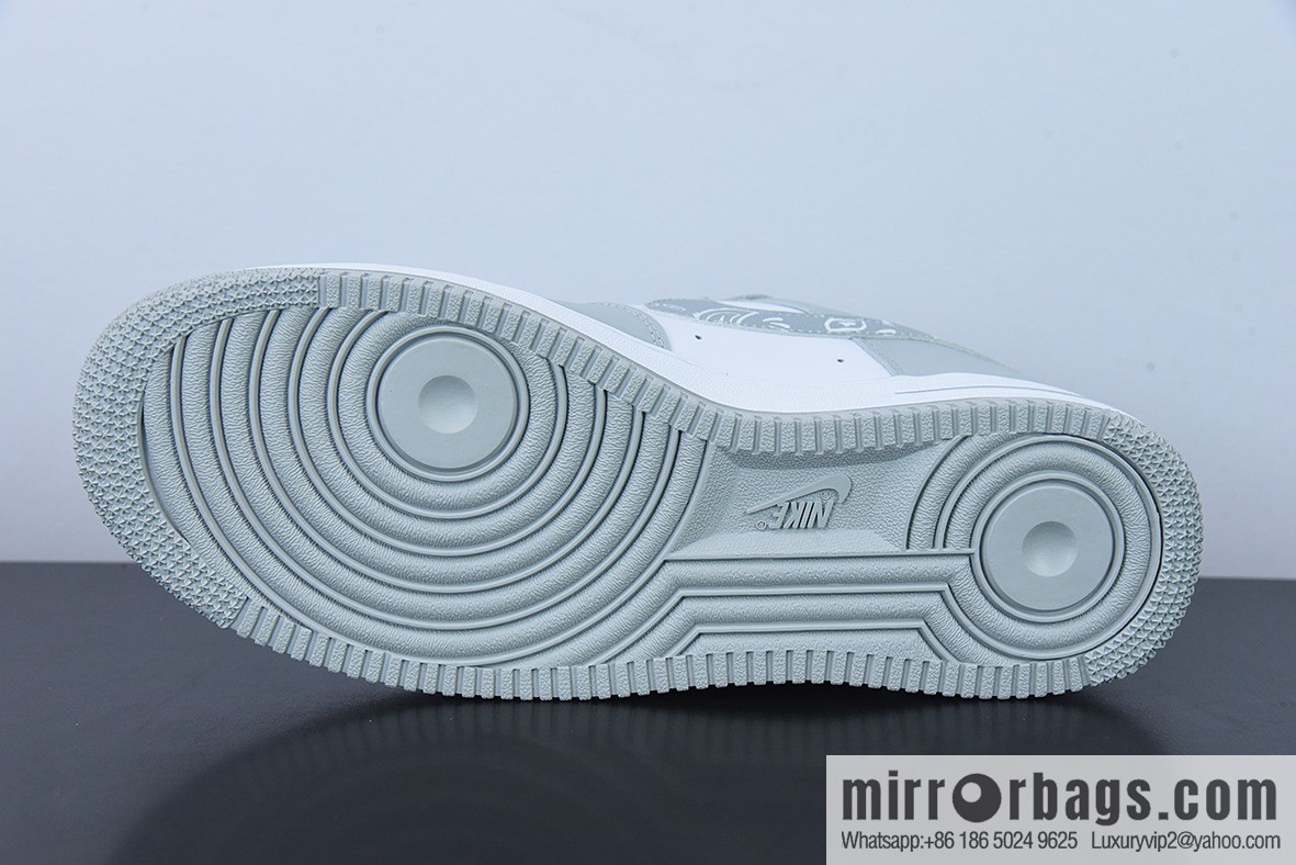 Nike Air Force 1 Low '07 gray and white cashew flower color scheme Air Force One low help item number: XM6321-736