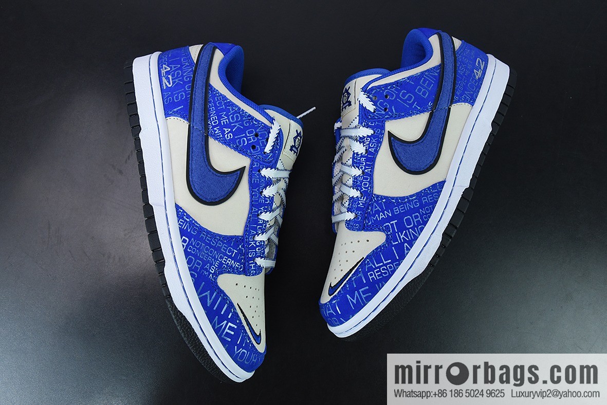 Jackie Robinson Nike Dunk Low Robinson Legend 42 Low Top Sneakers DV2203 400