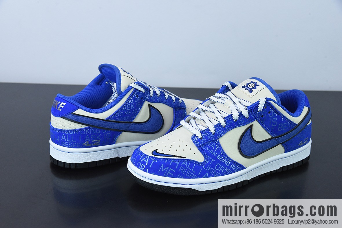 Jackie Robinson Nike Dunk Low Robinson Legend 42 Low Top Sneakers DV2203 400
