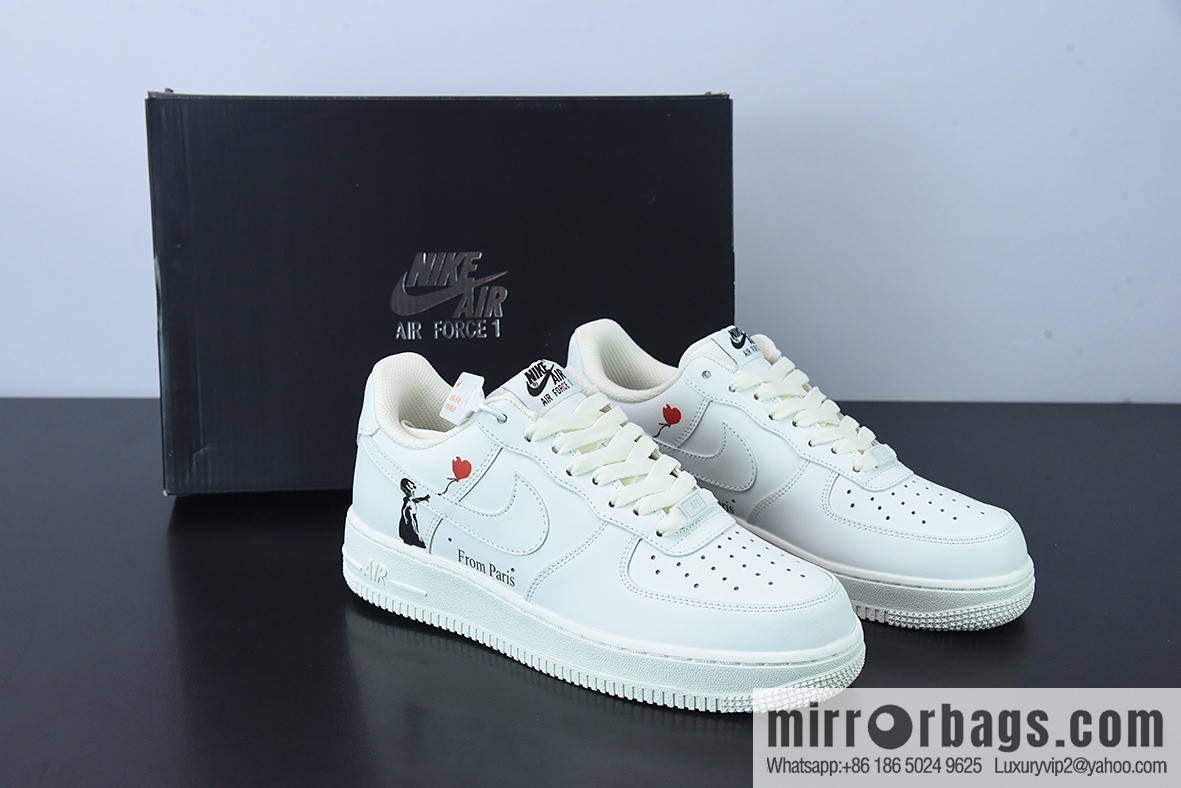 NK Air Force 1 Low '07 Valentine's Day love color scheme Air Force No. 1 low-top casual board shoes Item number: LZ5988-505