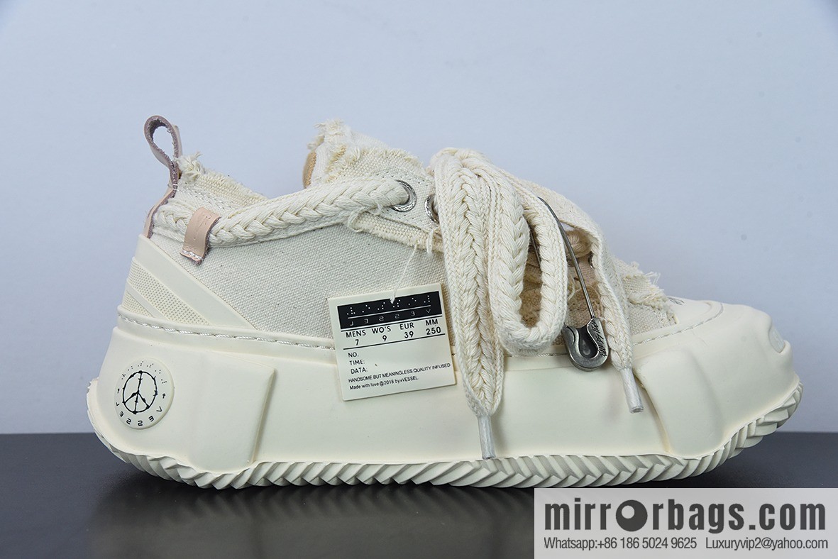 Y03H5 pure original purchasing grade Wu Jianhao XVESSEL G.O.P 2.0 open smile, new casual board shoes/beige black
