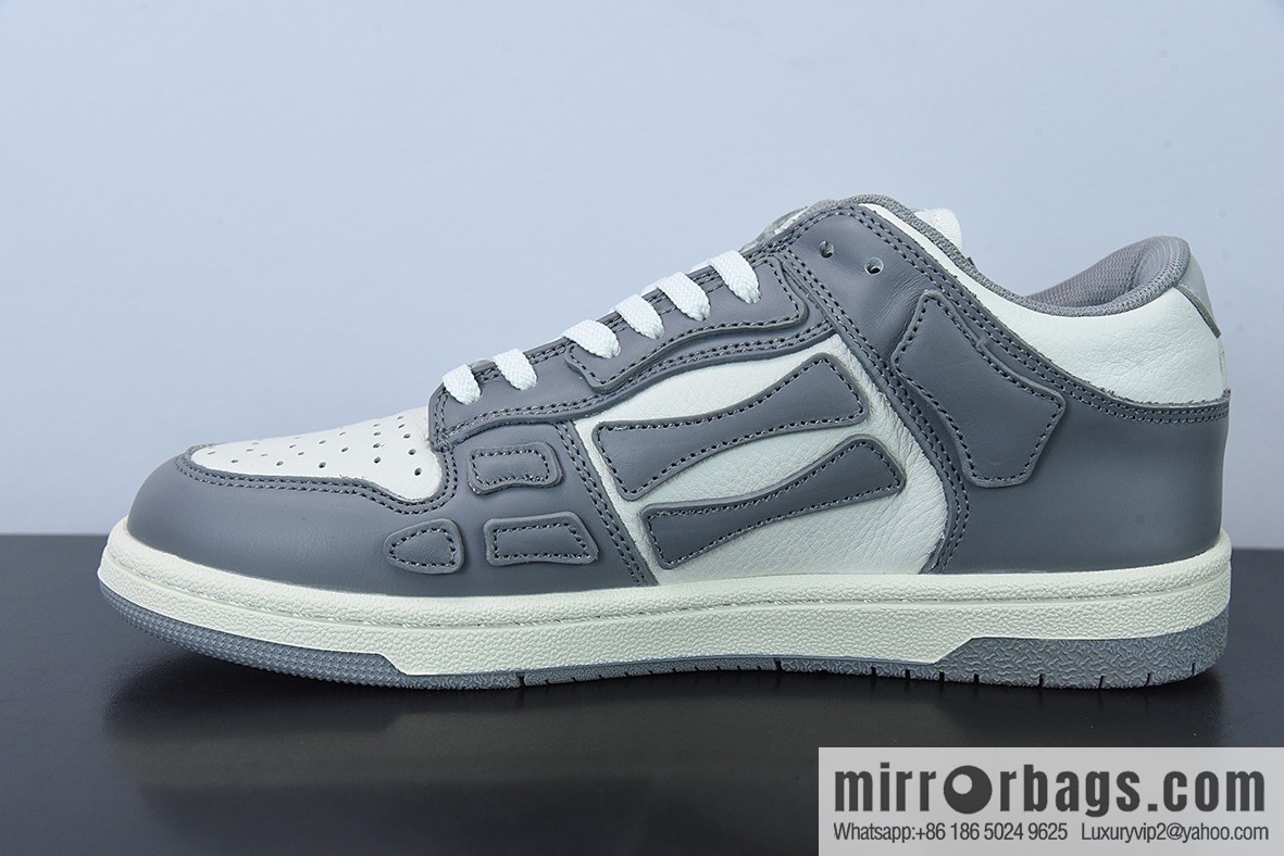 G03H4 AMIRI 21SS SKEL-TOP Bone Low Top