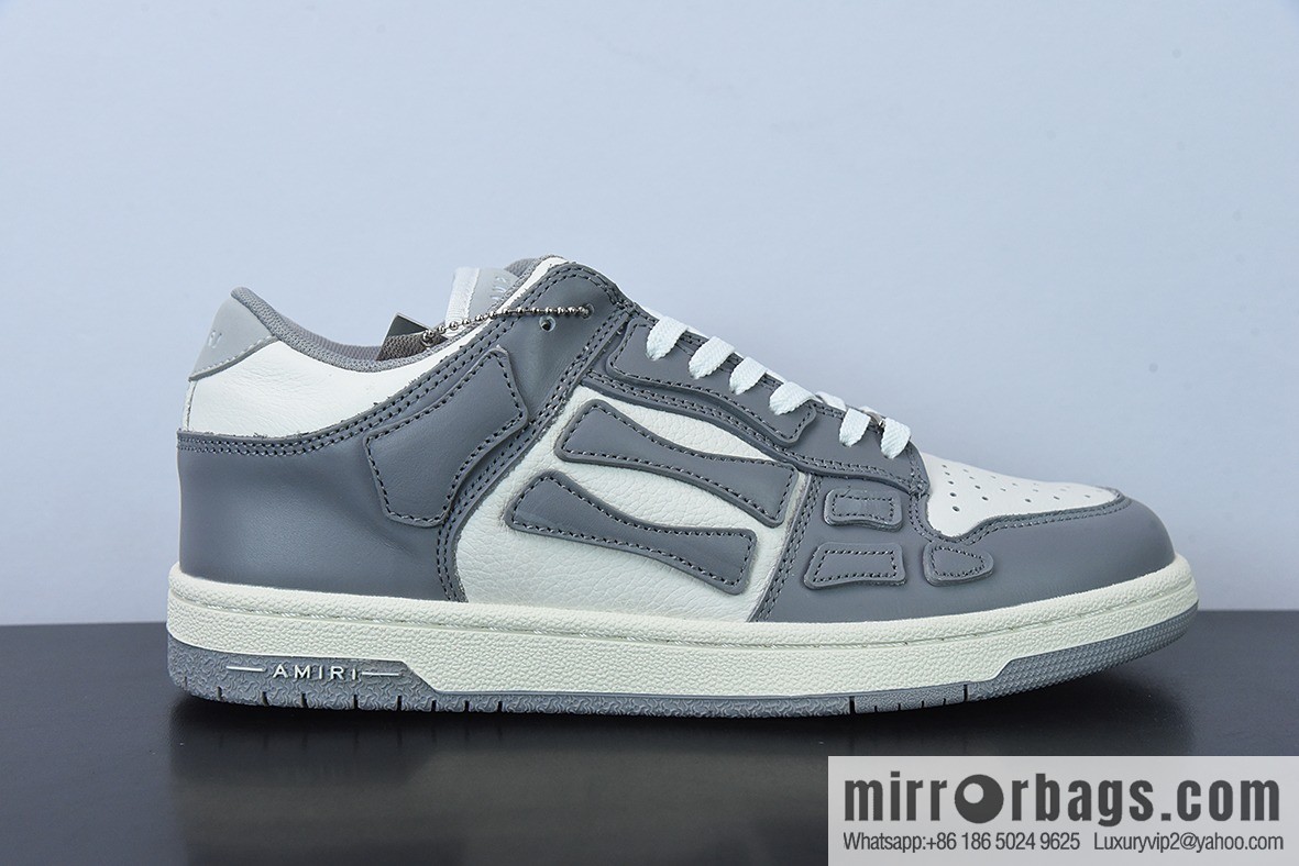 G03H4 AMIRI 21SS SKEL-TOP Bone Low Top