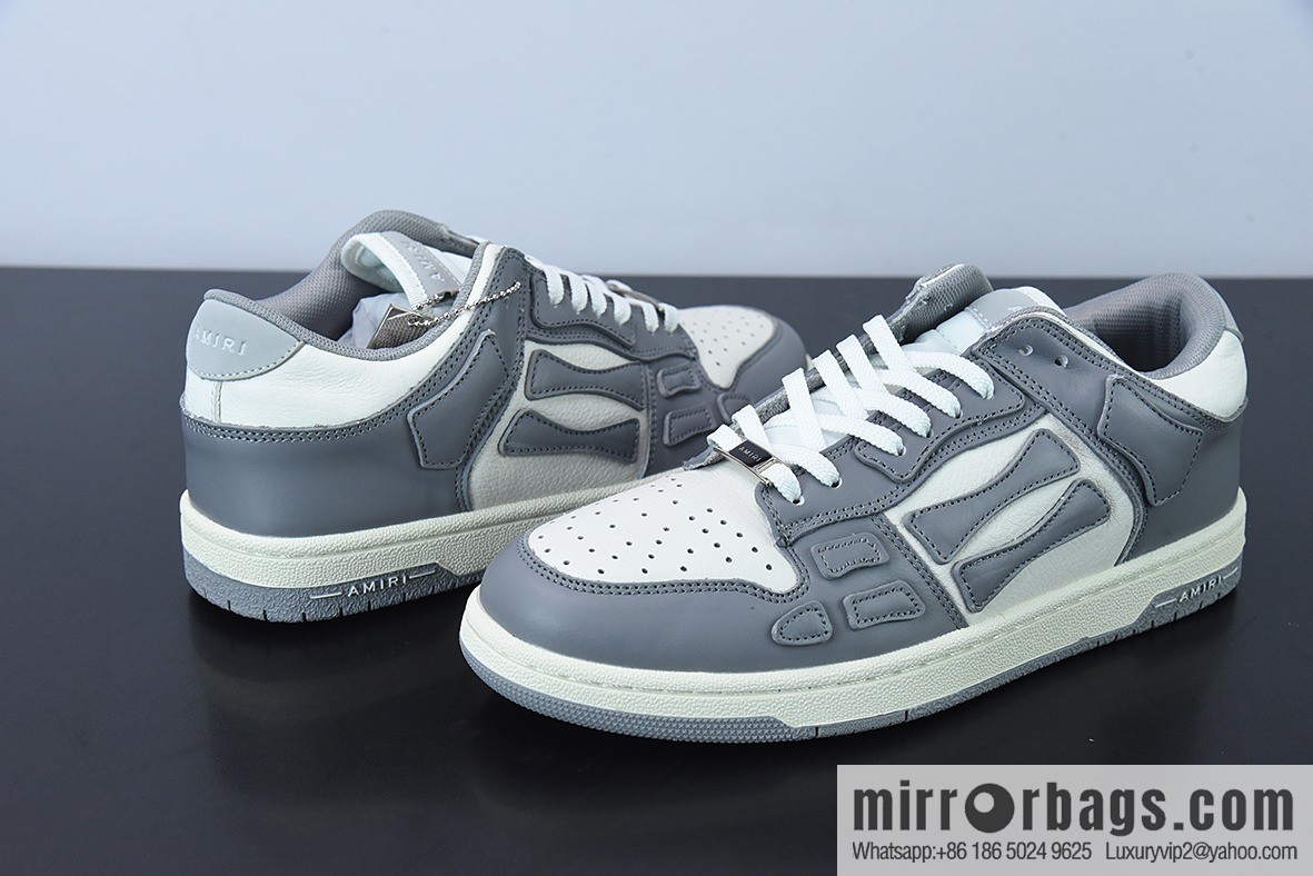 G03H4 AMIRI 21SS SKEL-TOP Bone Low Top