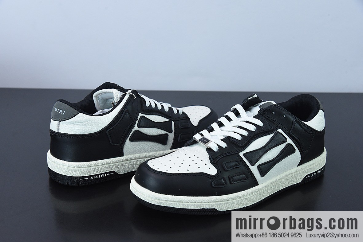 G03H4 AMIRI 21SS SKEL-TOP Bone Low Top