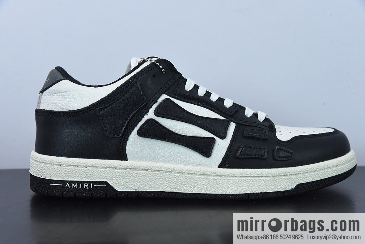 G03H4 AMIRI 21SS SKEL-TOP Bone Low Top