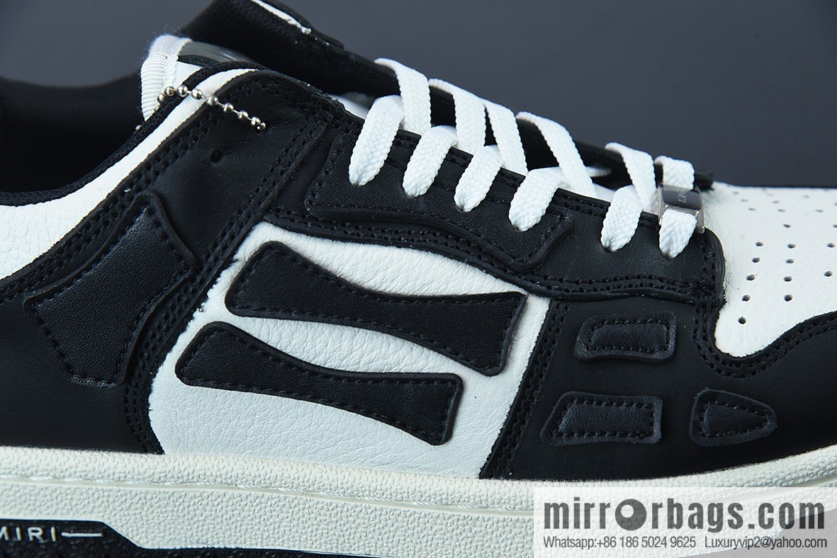 G03H4 AMIRI 21SS SKEL-TOP Bone Low Top