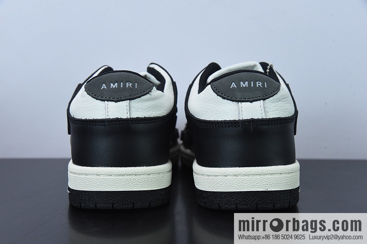G03H4 AMIRI 21SS SKEL-TOP Bone Low Top