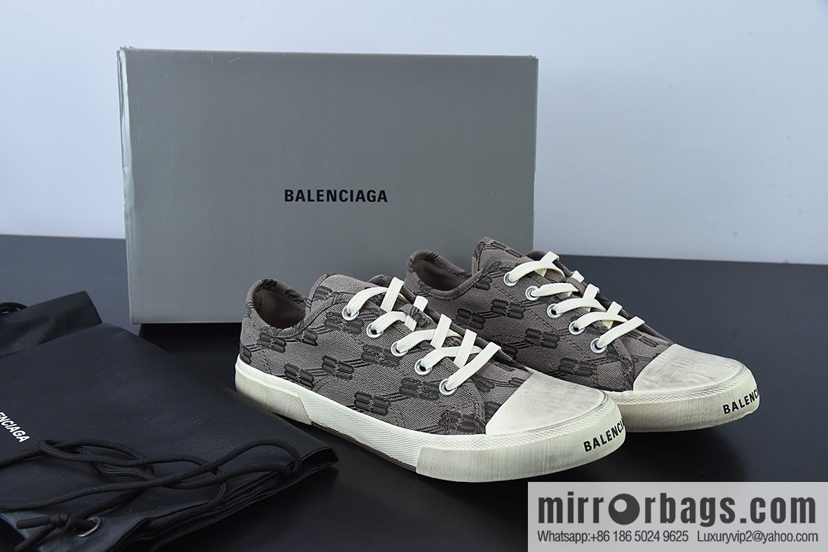 Balenciaga/Balenciaga Balenciaga cloth shoes low top, brown, item number: 688754W6RG20015