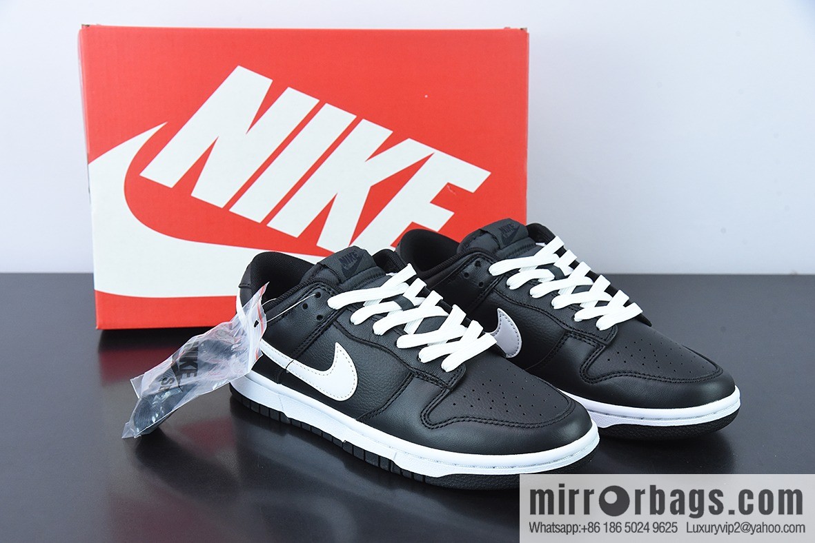 Nike Dunk Low black and white, low-top Vintage casual, board shoes, item number DJ6188-002