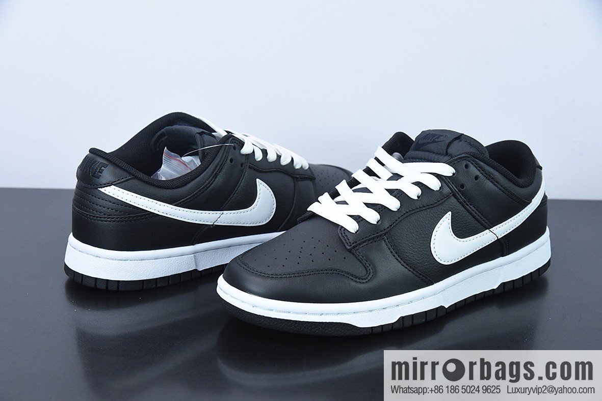 Nike Dunk Low black and white, low-top Vintage casual, board shoes, item number DJ6188-002