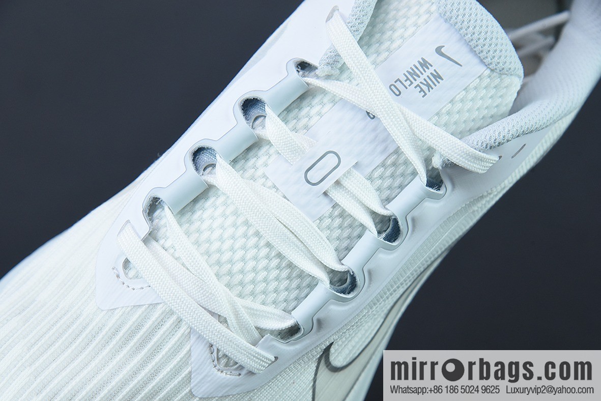 W05S3 pure original Nk Air Zoom Winflo 9th generation, black and white mesh transparent air training running shoes, item number: DD8686-100