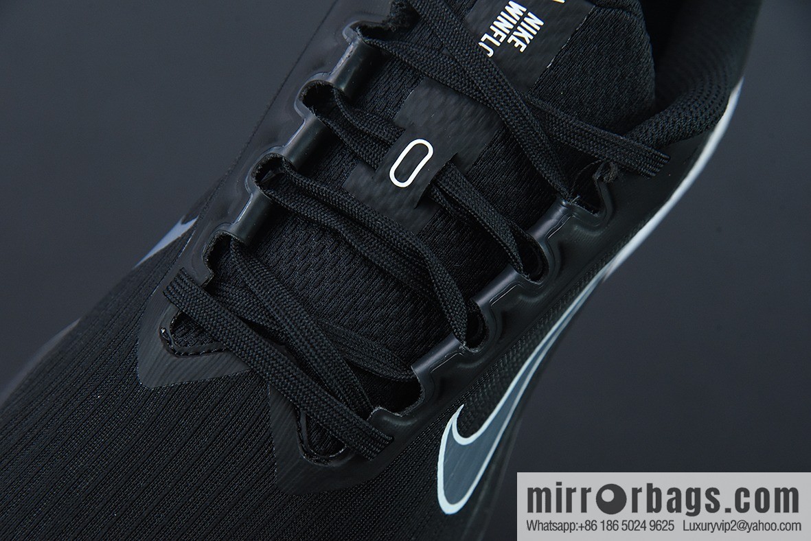 Nk Air Zoom Winflo 9th generation, black and white net through-the-air training running shoes, item number: DD6203-01