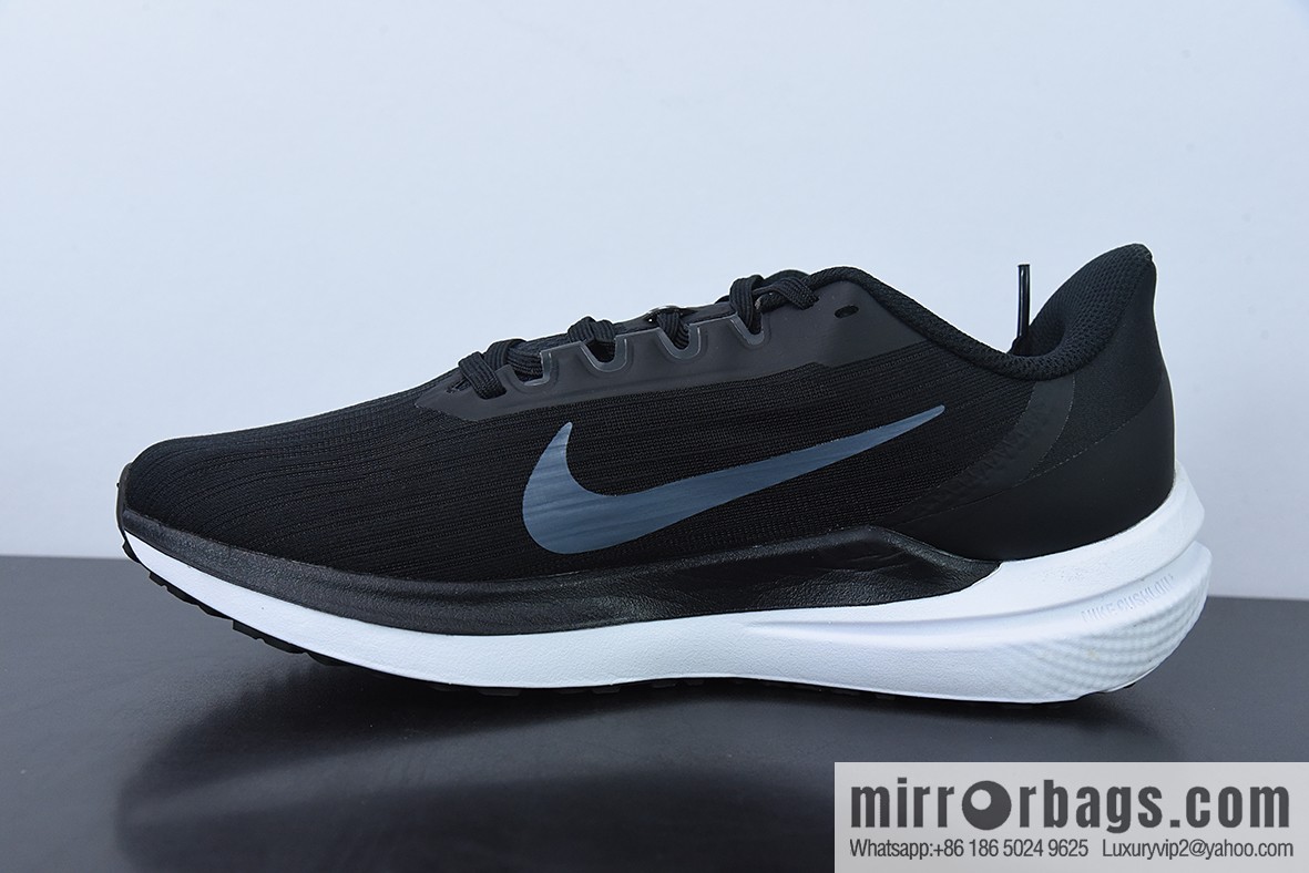 Nk Air Zoom Winflo 9th generation, black and white net through-the-air training running shoes, item number: DD6203-01