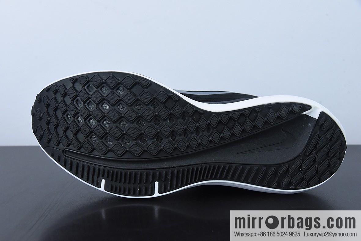 Nk Air Zoom Winflo 9th generation, black and white net through-the-air training running shoes, item number: DD6203-01