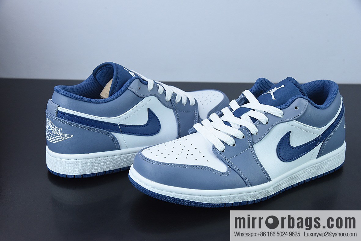 Air Jordan 1 Low AJ1 Joe 1 Navy blue, low-top cultural leisure sports shoes Item number: 553558-414