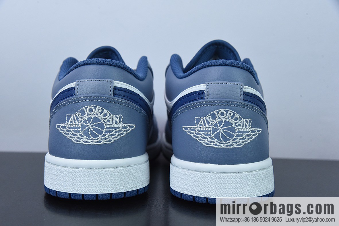 Air Jordan 1 Low AJ1 Joe 1 Navy blue, low-top cultural leisure sports shoes Item number: 553558-414