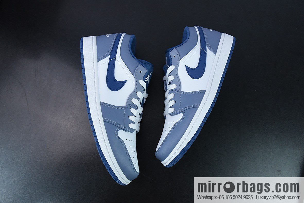 Air Jordan 1 Low AJ1 Joe 1 Navy blue, low-top cultural leisure sports shoes Item number: 553558-414