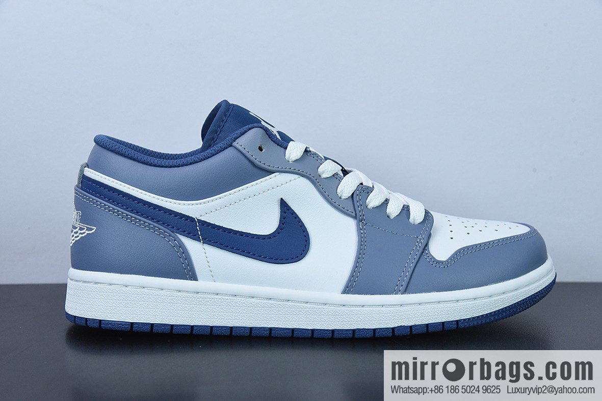 Air Jordan 1 Low AJ1 Joe 1 Navy blue, low-top cultural leisure sports shoes Item number: 553558-414