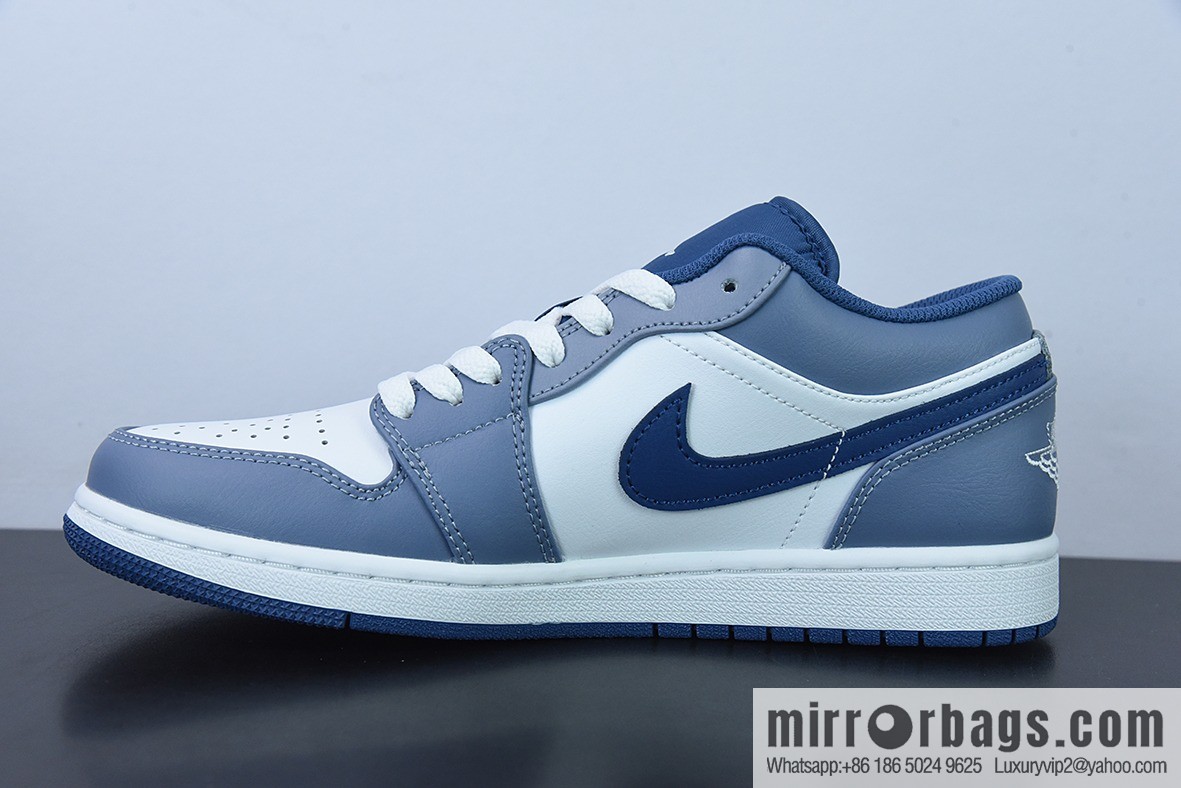 Air Jordan 1 Low AJ1 Joe 1 Navy blue, low-top cultural leisure sports shoes Item number: 553558-414