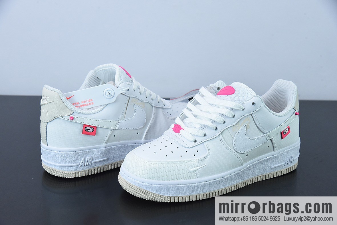 NK Air Force 1 Low Air Force One low-top versatile leisure sports shoes, white powder patchwork Item number: DX6061-111