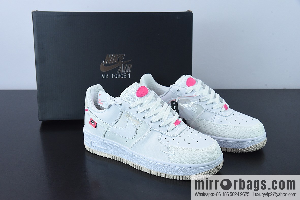NK Air Force 1 Low Air Force One low-top versatile leisure sports shoes, white powder patchwork Item number: DX6061-111