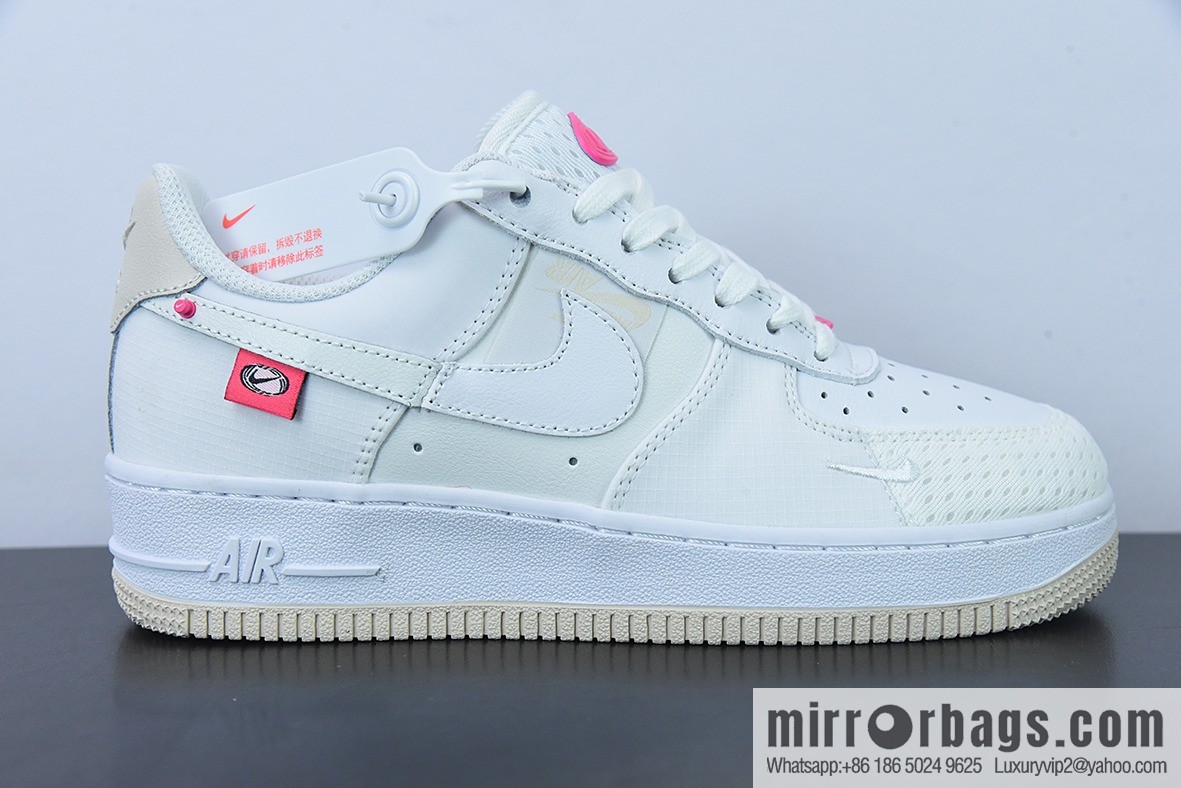 NK Air Force 1 Low Air Force One low-top versatile leisure sports shoes, white powder patchwork Item number: DX6061-111
