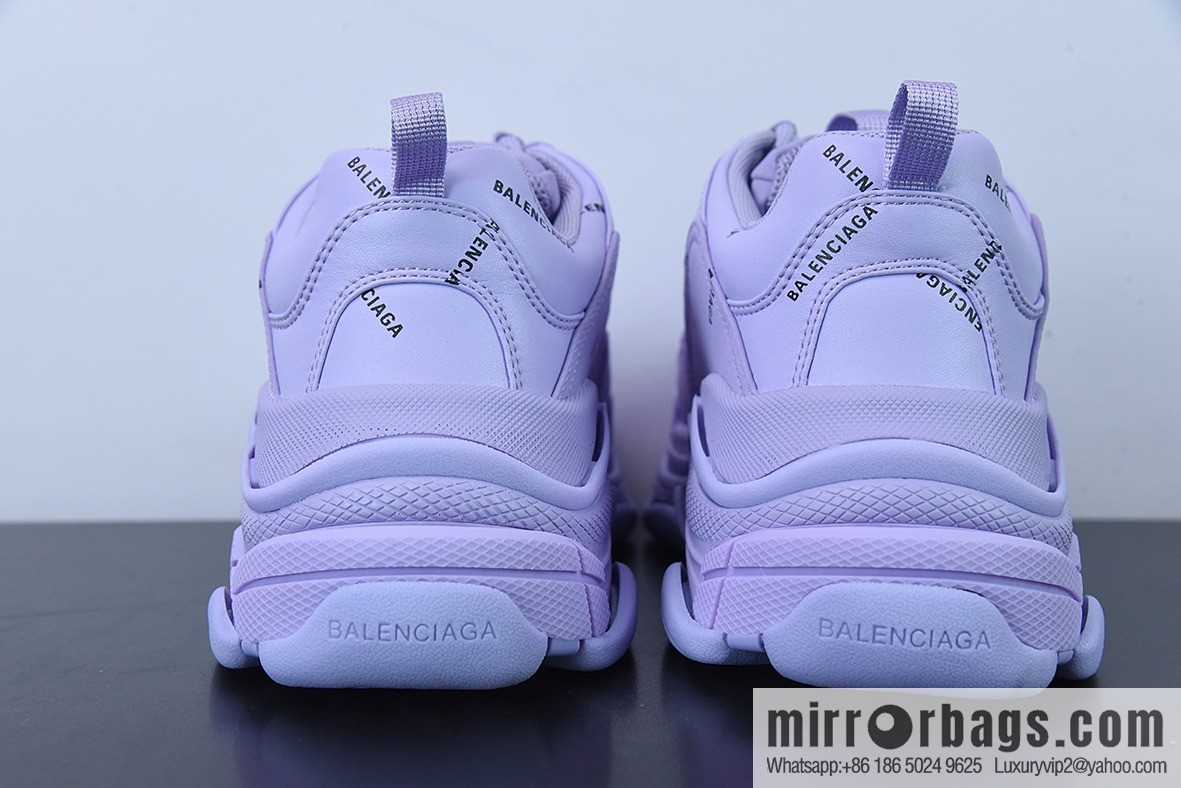 Balenciaga three generations of Balenciaga, purple bullet comments made old platform dad shoes