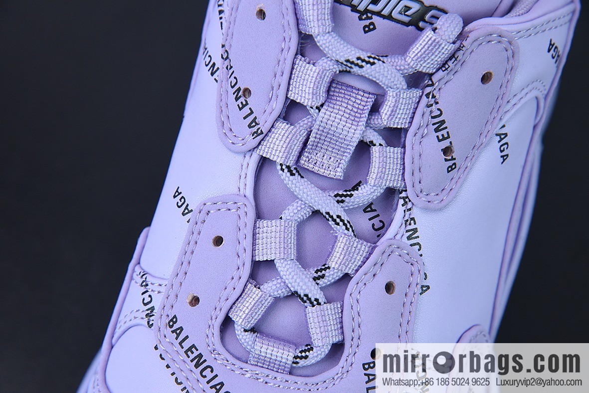 Balenciaga three generations of Balenciaga, purple bullet comments made old platform dad shoes