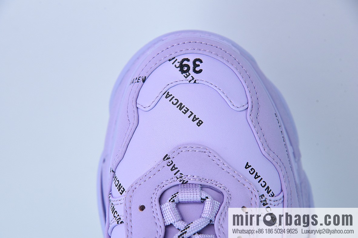 Balenciaga three generations of Balenciaga, purple bullet comments made old platform dad shoes