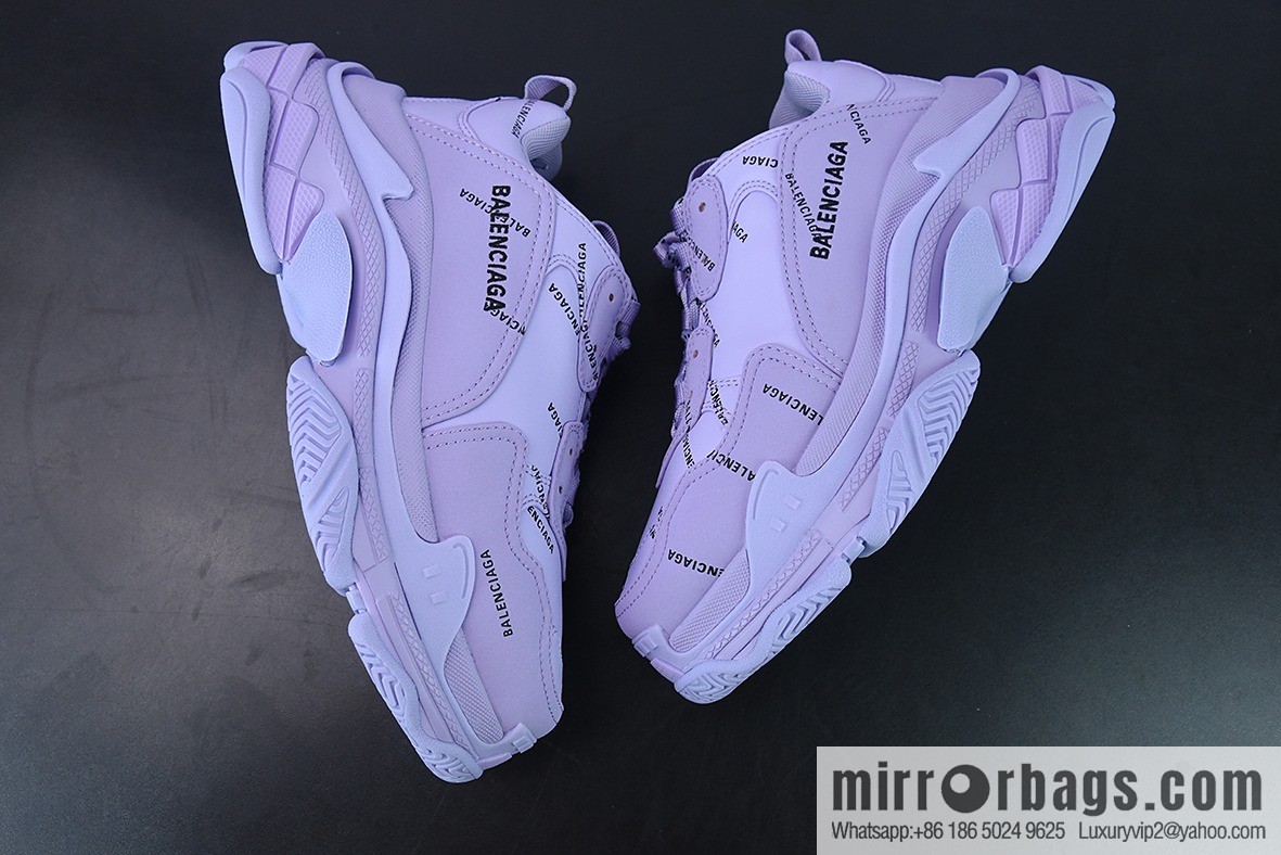 Balenciaga three generations of Balenciaga, purple bullet comments made old platform dad shoes