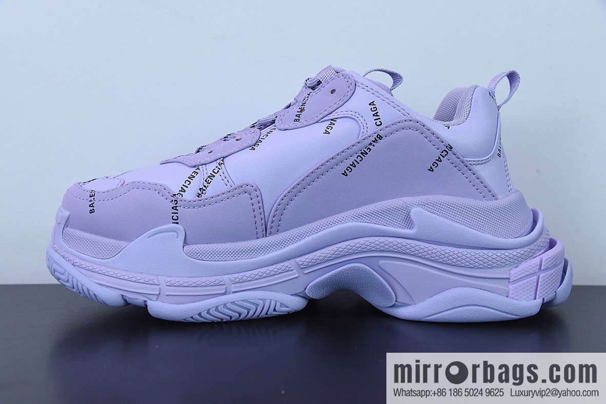 Balenciaga three generations of Balenciaga, purple bullet comments made old platform dad shoes