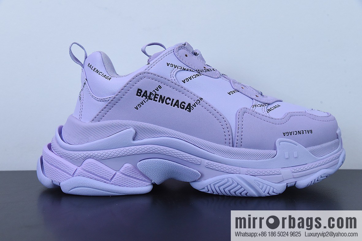 Balenciaga three generations of Balenciaga, purple bullet comments made old platform dad shoes