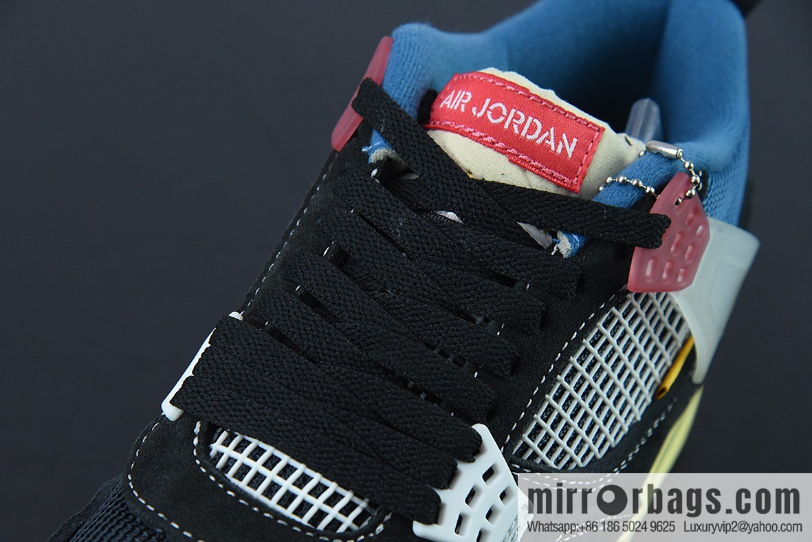 AJ4 AIR JORDAN 4 Item number: DC9533 001 UN joint, knight, south coast, black and blue sneakers