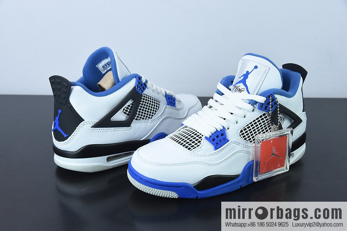 D0F1S5 pure original Air Jordan 4 Retro MotorsportsAJ4 racing blue men sneakers item number: 308497-117