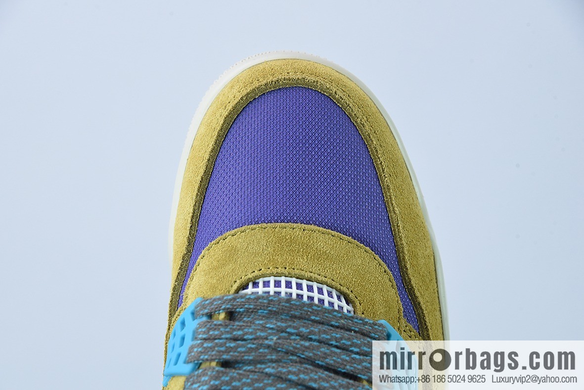D0F1S5 pure original Air Jordan 4 AJ4 brown yellow purple Union LA joint men sneakers desert moss 30th anniversary item number: DJ5718 300