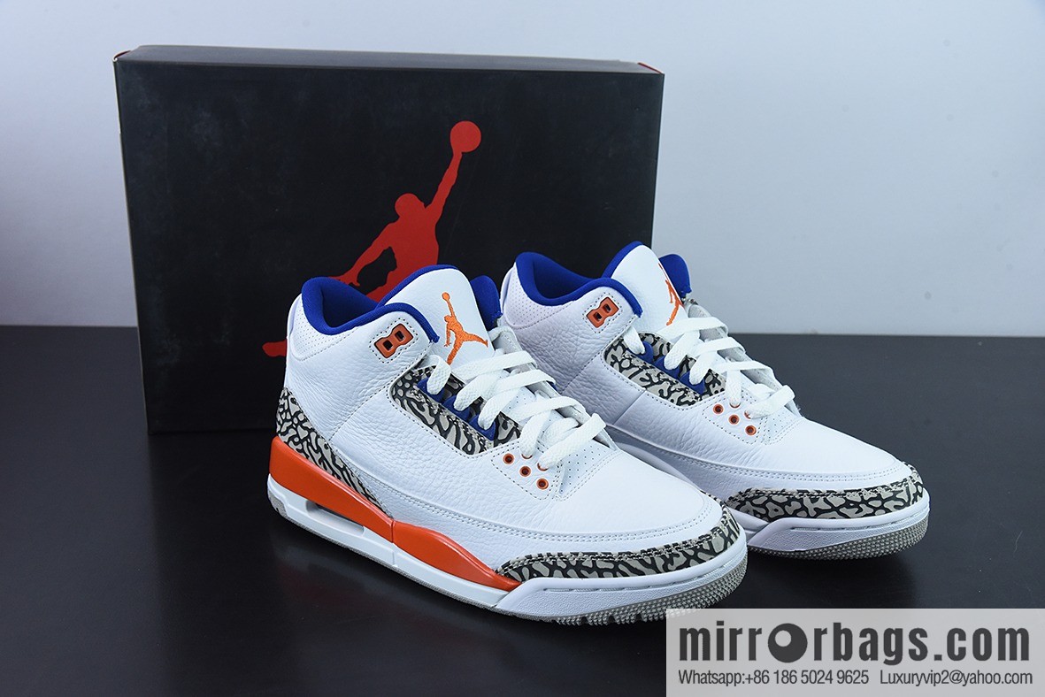 L00H6 Pure Original Air Jordan 3 Retro aj3 Knicks Men's sneakers 136064-148