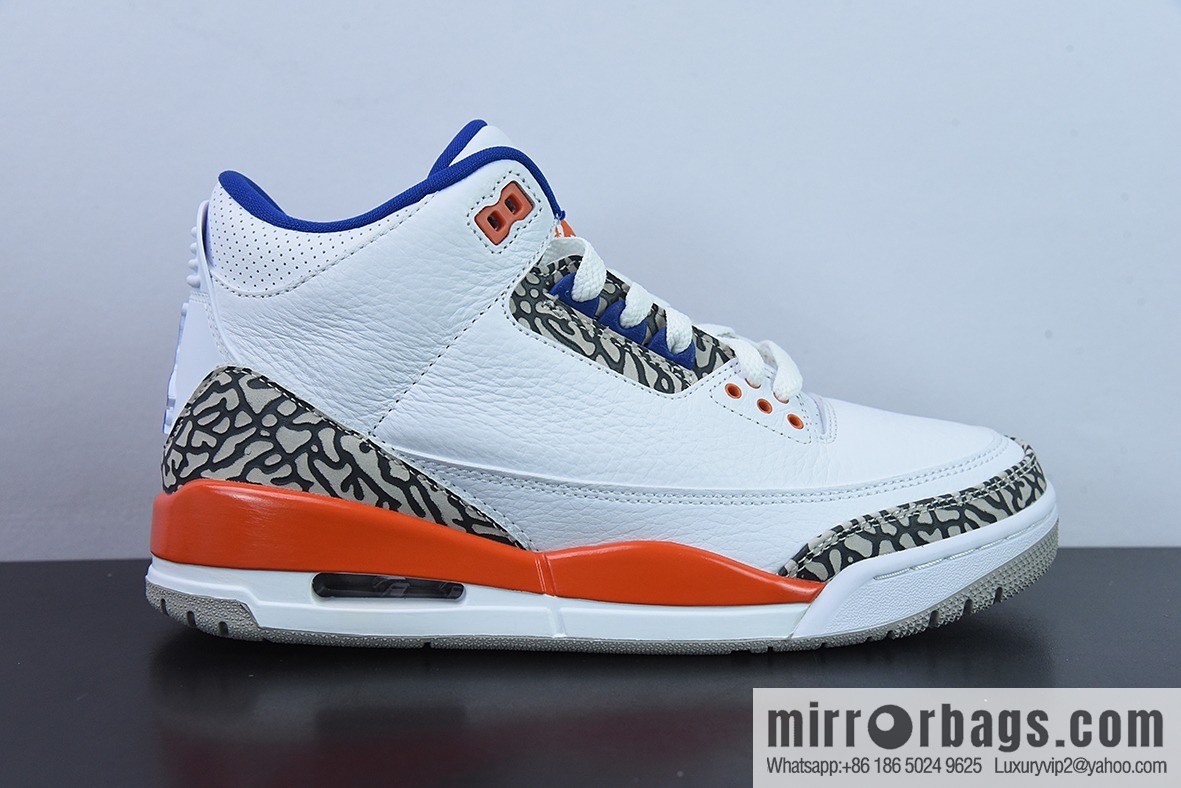 L00H6 Pure Original Air Jordan 3 Retro aj3 Knicks Men's sneakers 136064-148