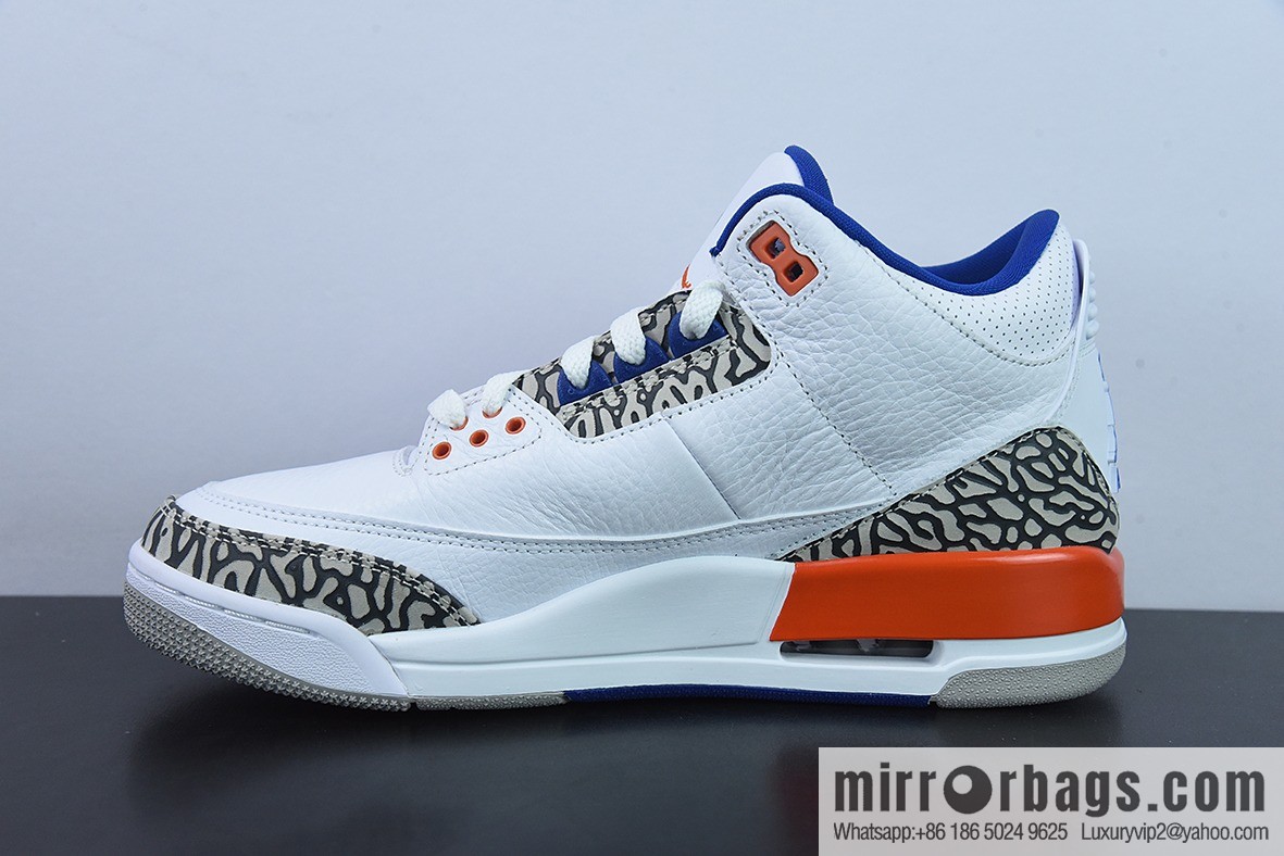 L00H6 Pure Original Air Jordan 3 Retro aj3 Knicks Men's sneakers 136064-148