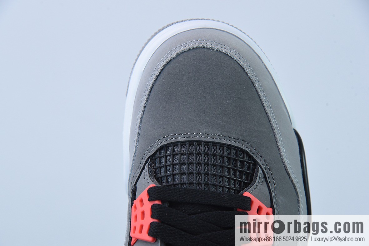 Air Jordan 4 Infrared AJ4 black gray red infrared basketball shoes, item number: DH6927-061