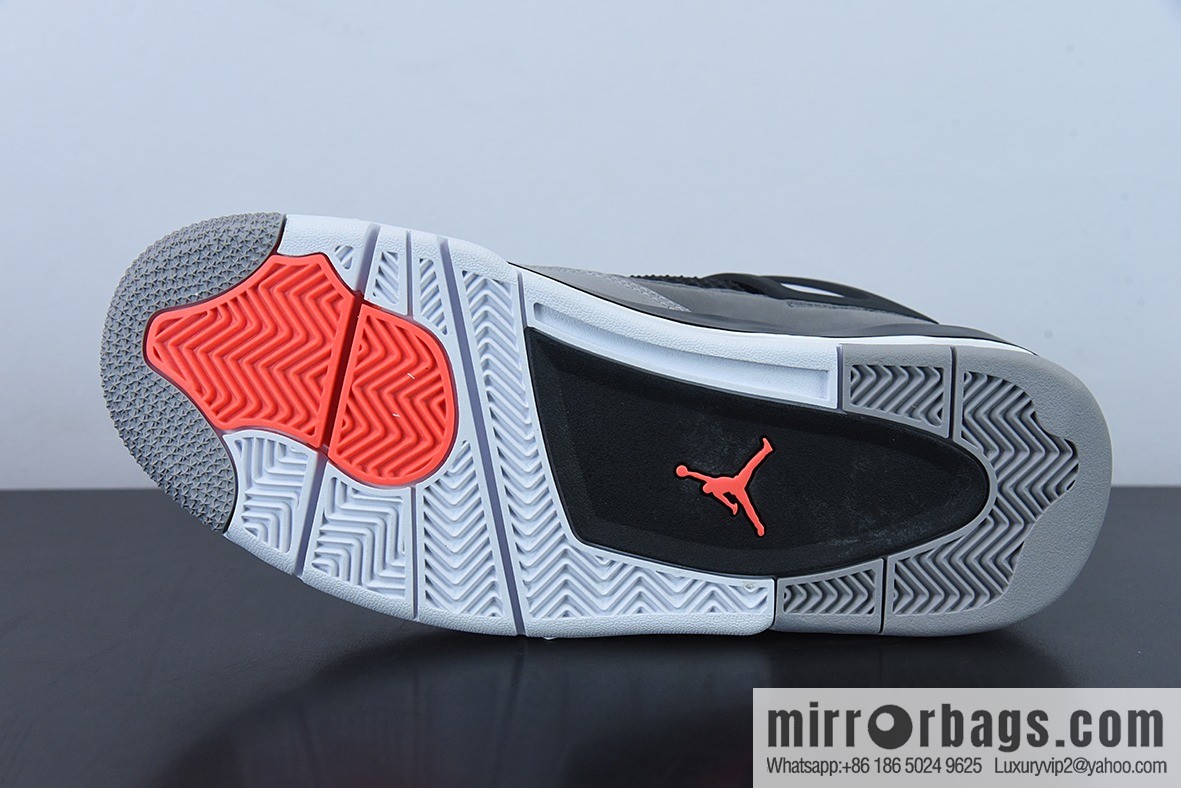 Air Jordan 4 Infrared AJ4 black gray red infrared basketball shoes, item number: DH6927-061