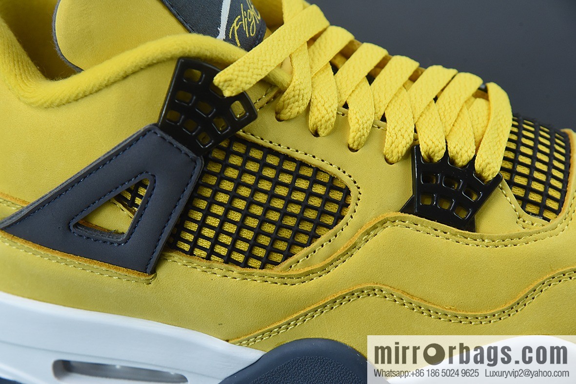 Air Jordan 4 Retro Lightning AJ4 electric mother, yellow lightning men's basketball shoes, item number: CT8527-700